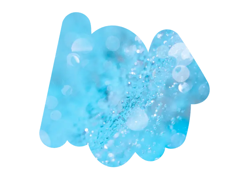 bolhas de água de piscina