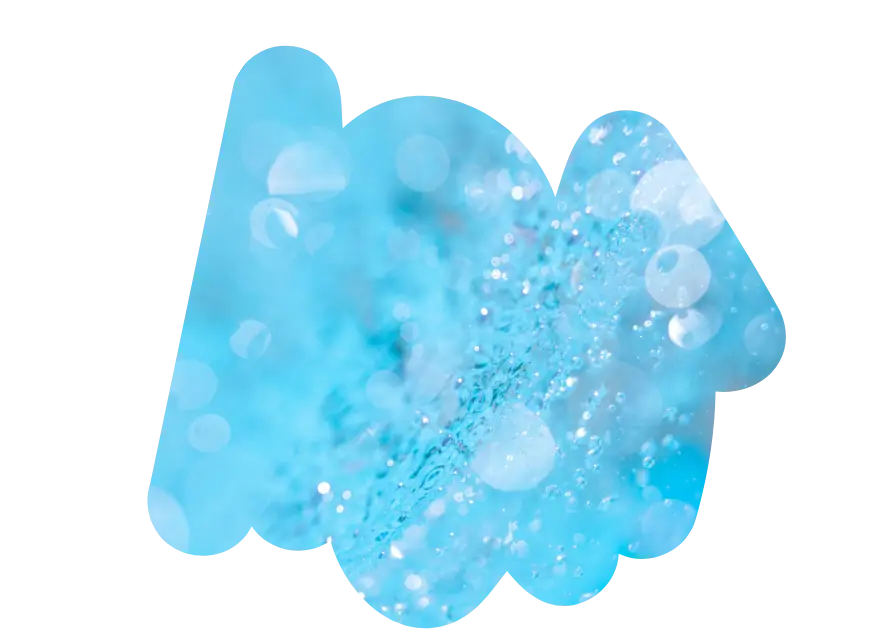 bolhas de água de piscina